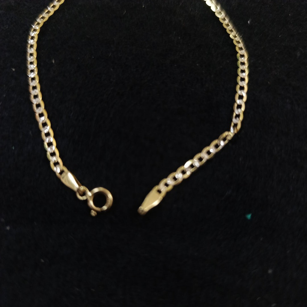 PULSERAS DAMA BARBADA DIAMANTADA ORO 14K 1.6 (NUEVO)