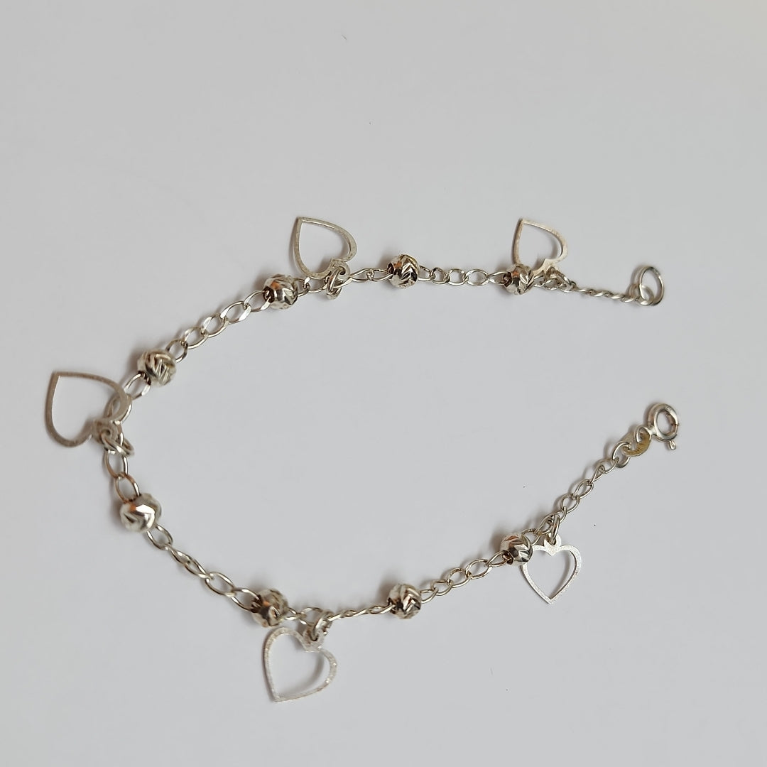 PULSERA TEJIDO ESPECIAL PLATA .925 18 CM 2.7 GR (NUEVO)
