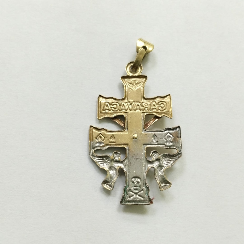 CRUZ DE CARAVACA ORO, ORO COMBINADO 10 K 2.7 GRMS (SEMINUEVO)