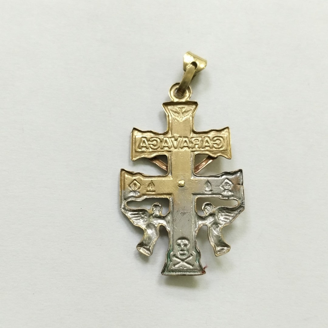 CRUZ DE CARAVACA ORO, ORO COMBINADO 10 K 2.7 GRMS (SEMINUEVO)