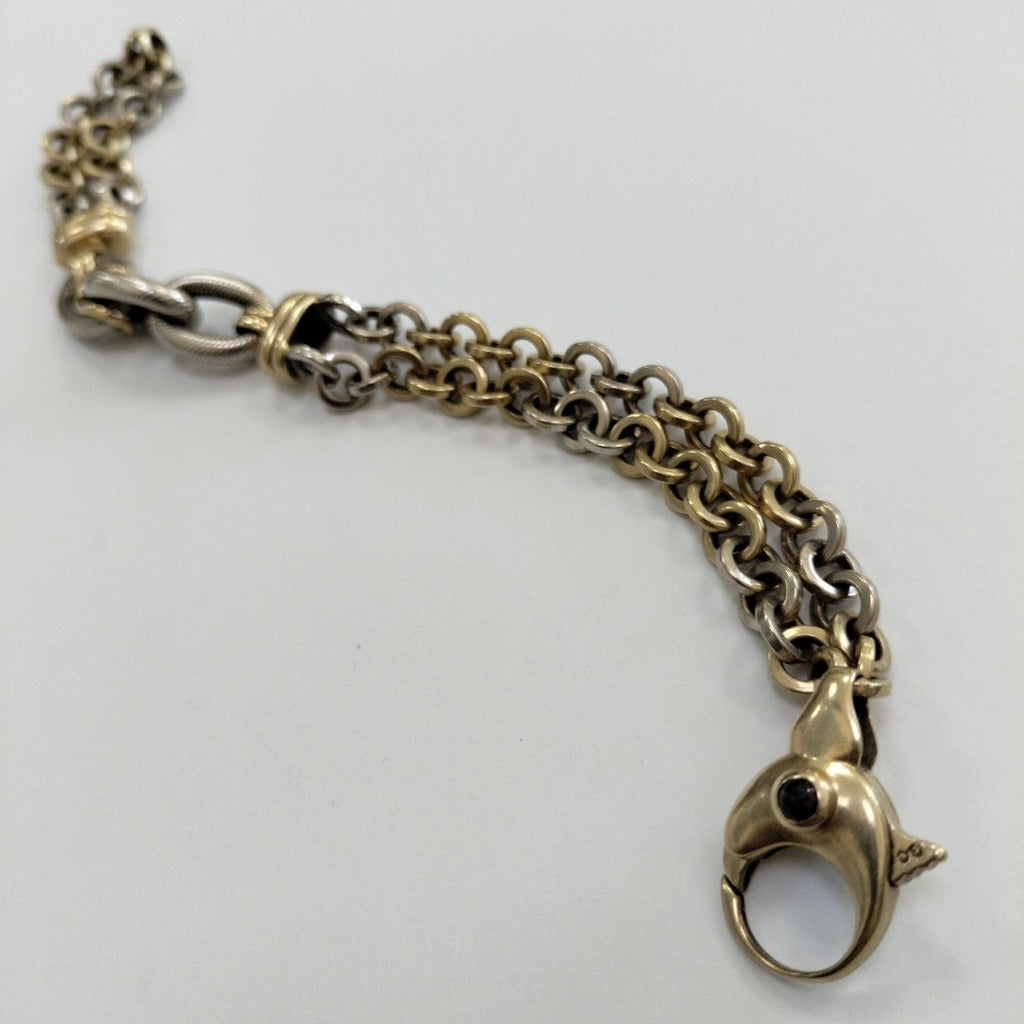 PULSERA ORO, ORO BLANCO 14 K 23 GRMS (SEMINUEVO)