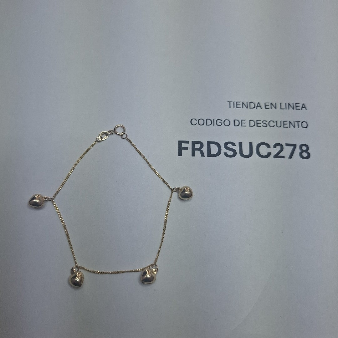 PULSERA ESPECIAL DIJES 10K 18 CM 1.6 GR (NUEVO)