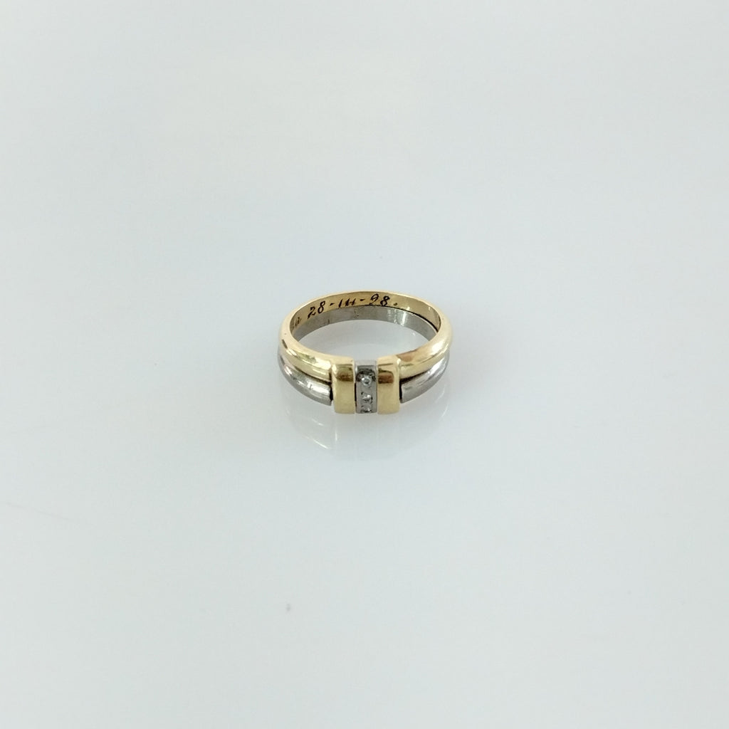 ANILLITO ORO, ORO BLANCO 14 K 6.4 GRMS (SEMINUEVO)