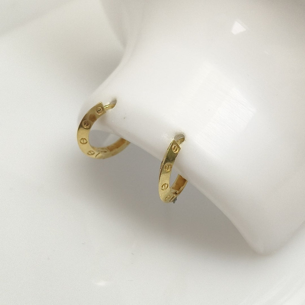 ARRACADAS PAR ORO 14 K 2,30 GRMS (SEMINUEVO)