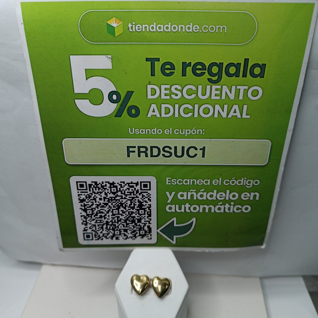 BROQUELES PAR ORO 14 K 1,50 GRMS (SEMINUEVO)