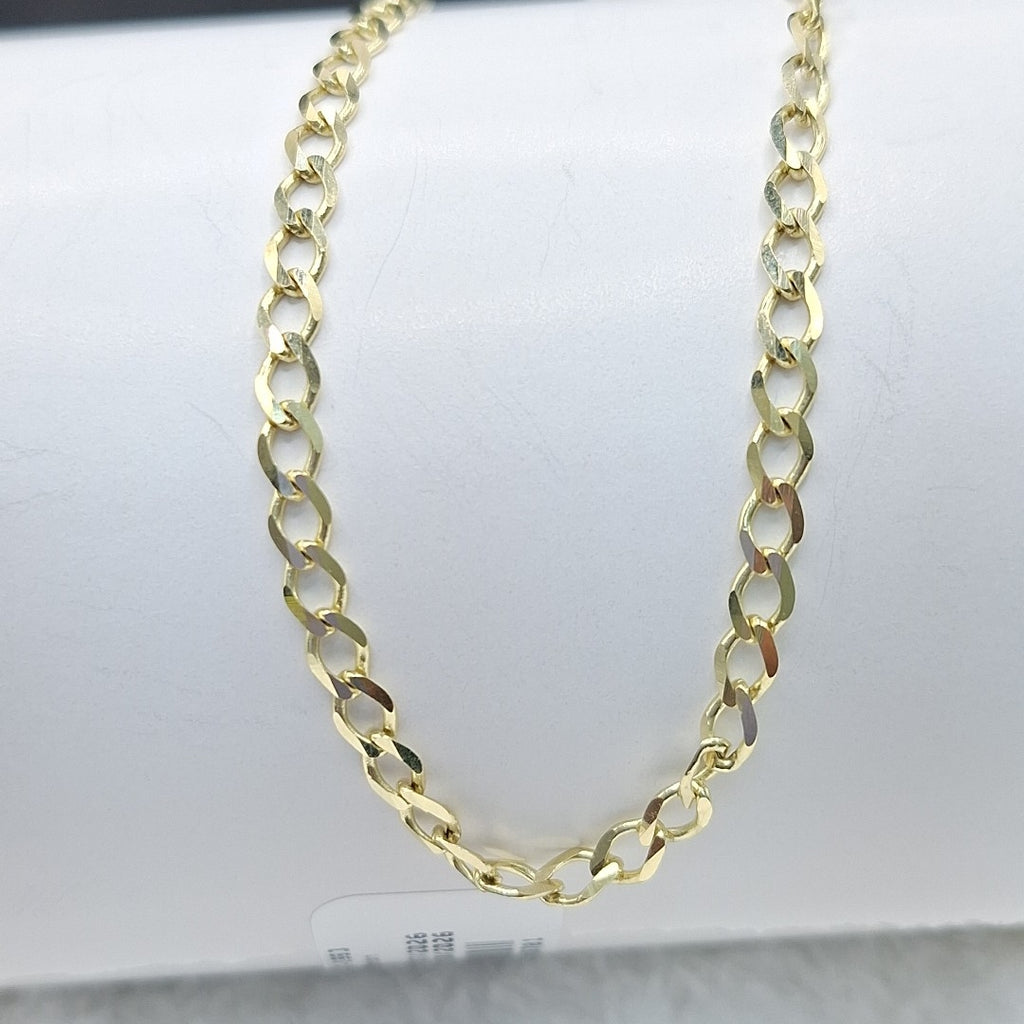 PULSERA TEJIDO BARBADA 14K 21 CM 3.9 GR (NUEVO)