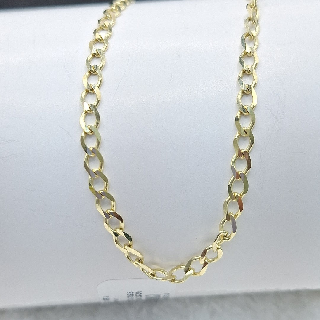 PULSERA TEJIDO BARBADA 14K 21 CM 3.9 GR (NUEVO)