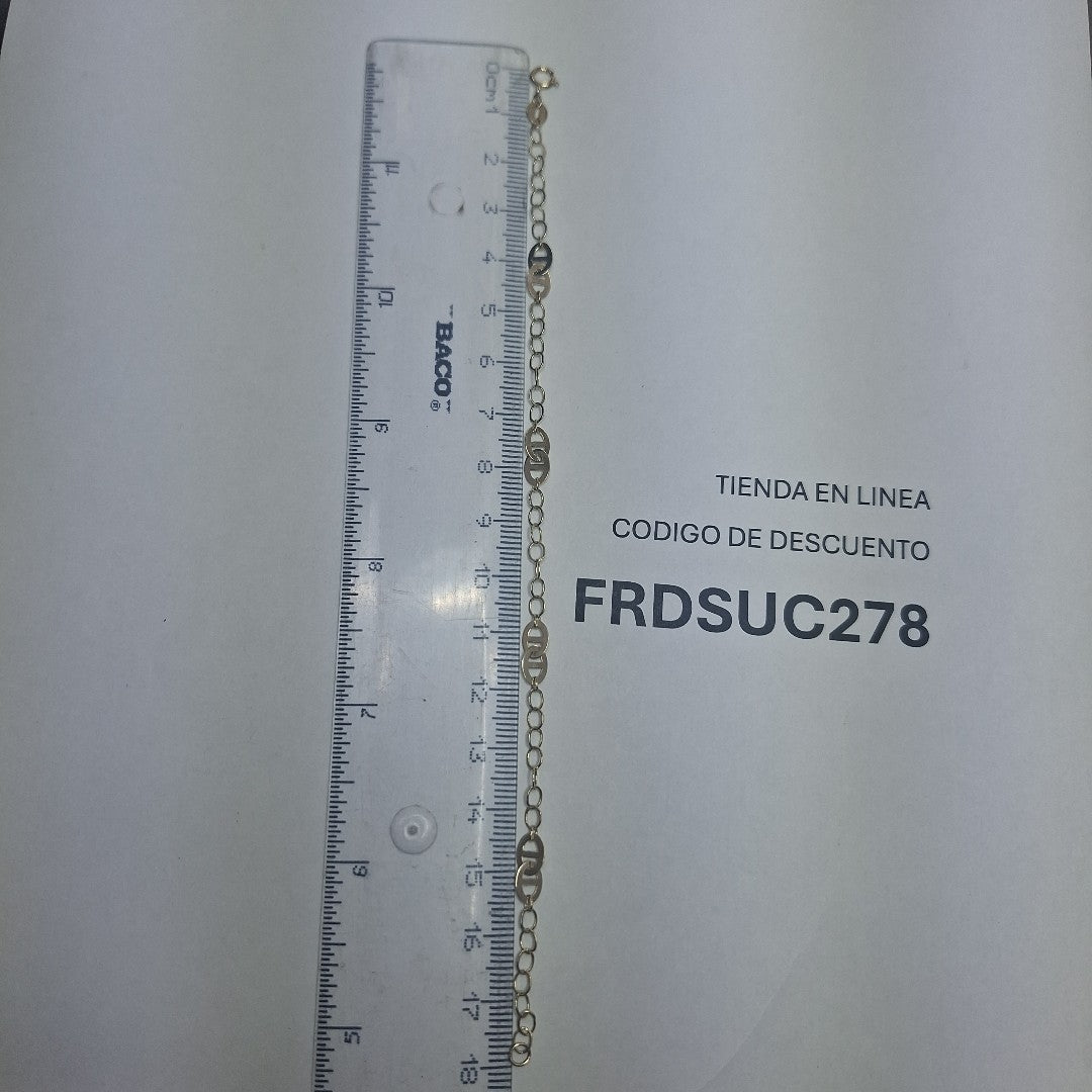 PULSERA ESPECIAL 14K 18 CM 1.5 GR (NUEVO)