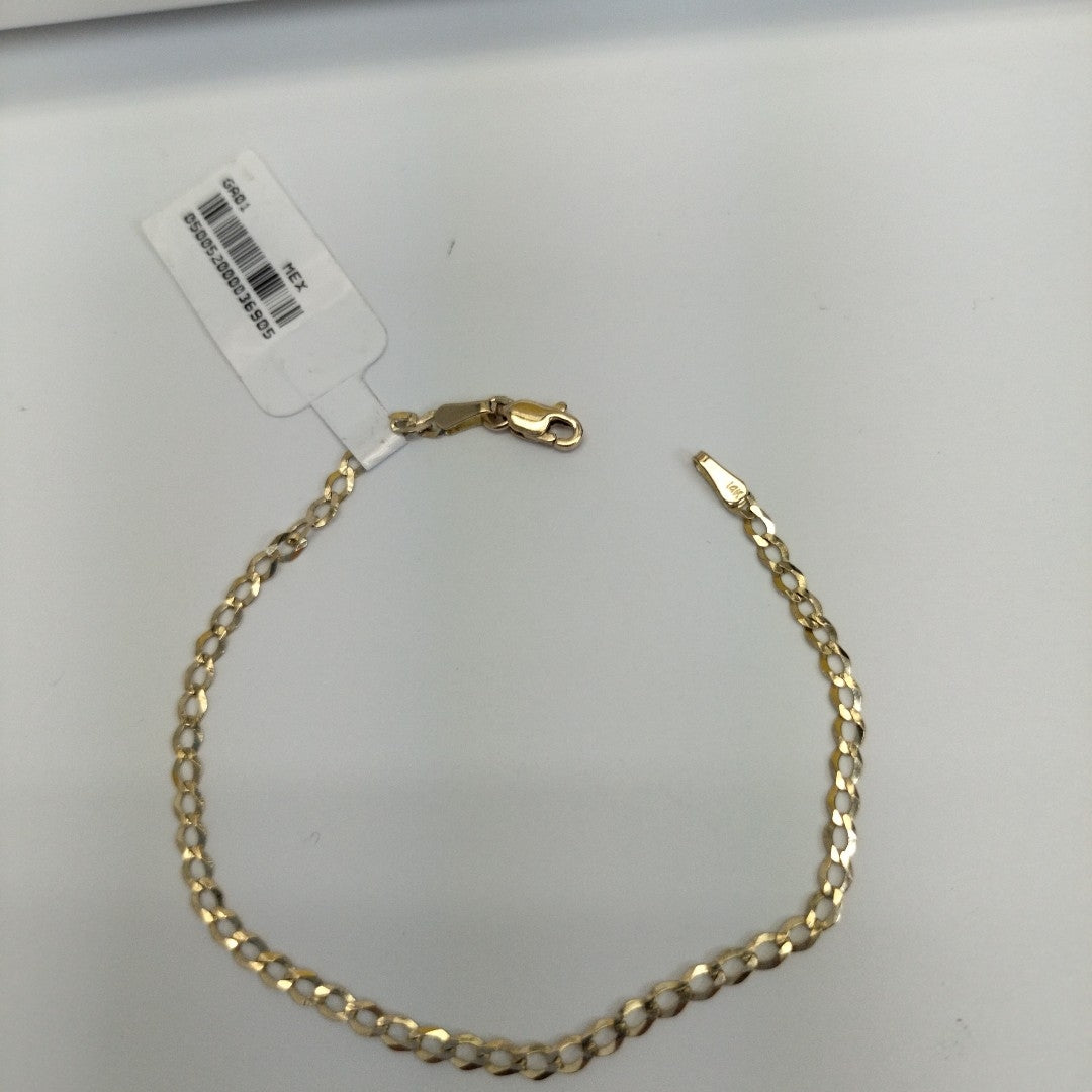 PULSERA BARBADA 14K 18 CM 1.9 GR (NUEVO)