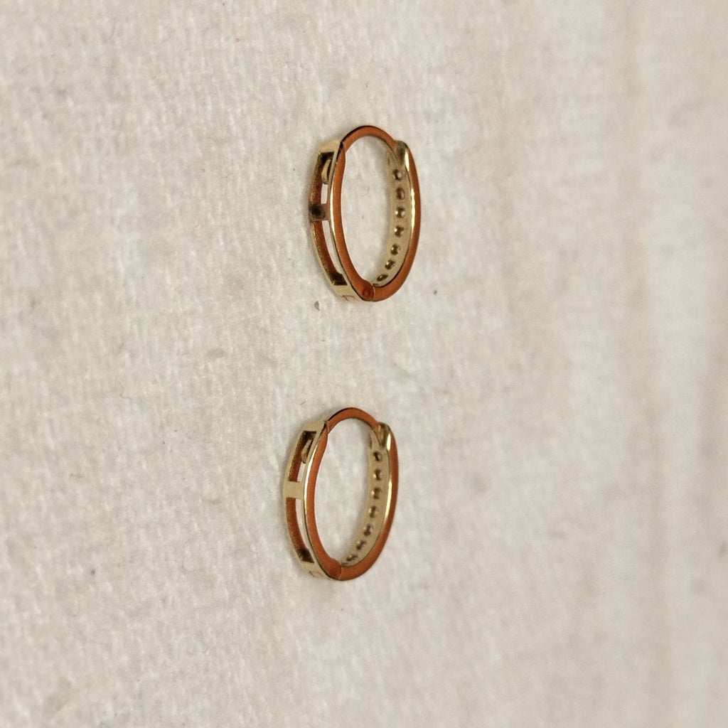 ARRACADAS PAR ORO 14 K 0.9 GRMS (SEMINUEVO)