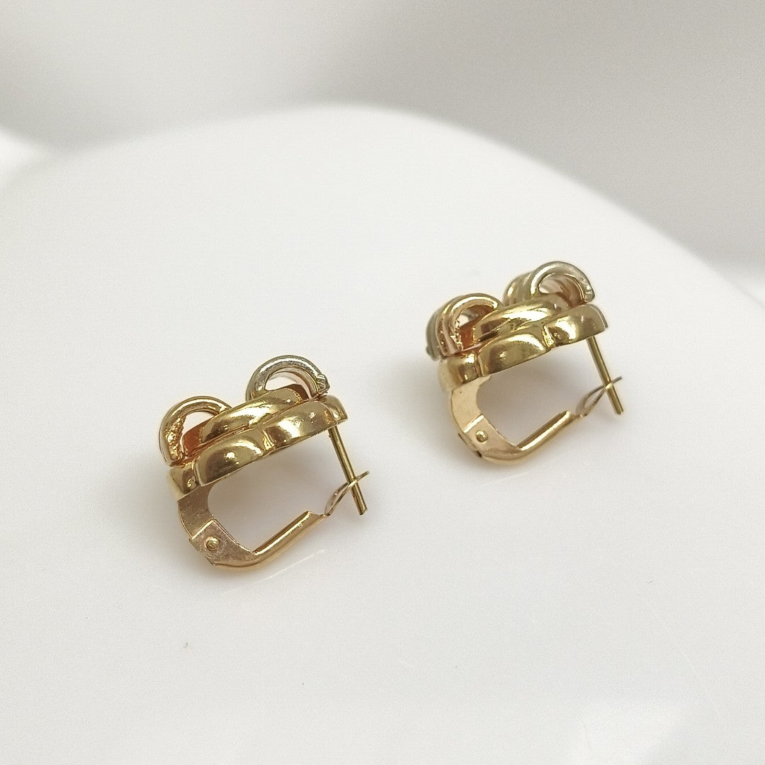 ARETES PAR ORO 10 K 6,40 GRMS (SEMINUEVO)
