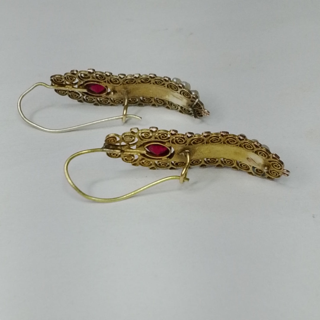 ARETES PAR ORO 8 K 4,80 GRMS (SEMINUEVO)