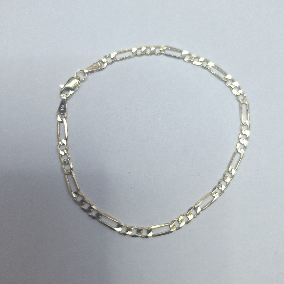 PULSERA TEJIDO 3X1 14K 18 CM 2.5 GR (NUEVO)
