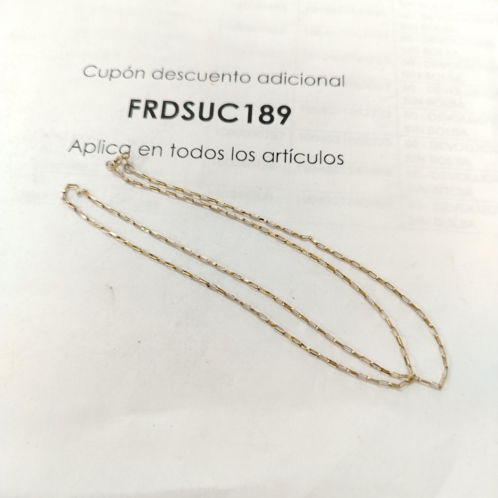 CADENA ORO 10 K 1.6 GRMS (SEMINUEVO)