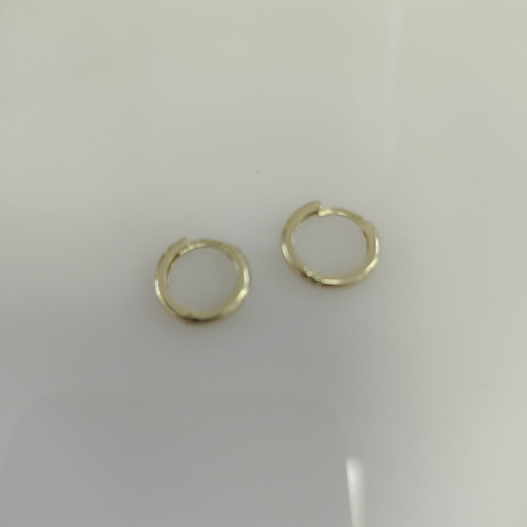 ARETES ARRACADAS LISAS 10K 1.1 GR (NUEVO)