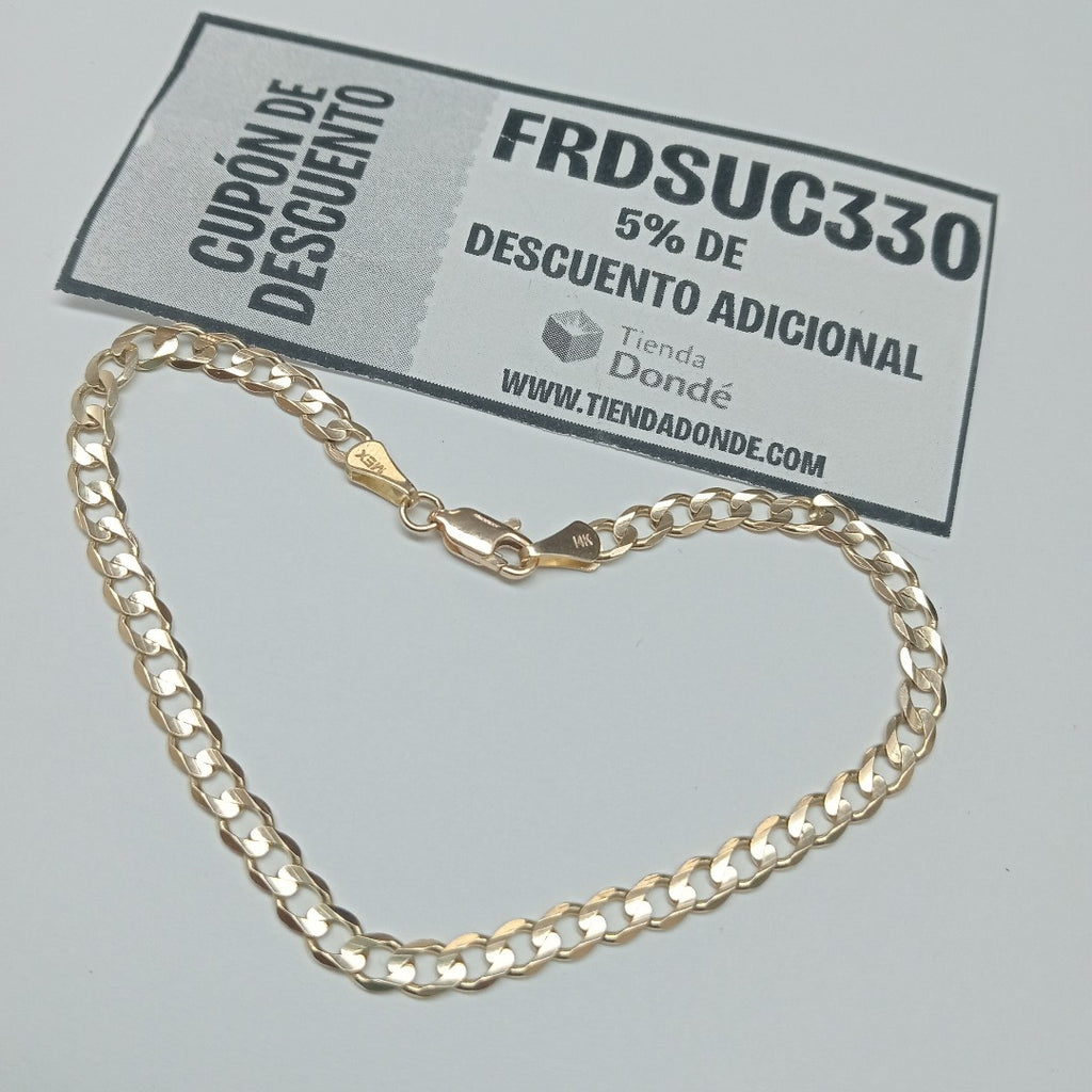 PULSERA BARBADA 14K 21 CM 5 GR (NUEVO)