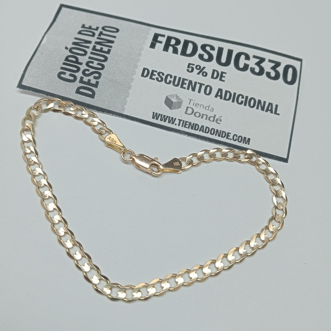 PULSERA BARBADA 14K 21 CM 5 GR (NUEVO)