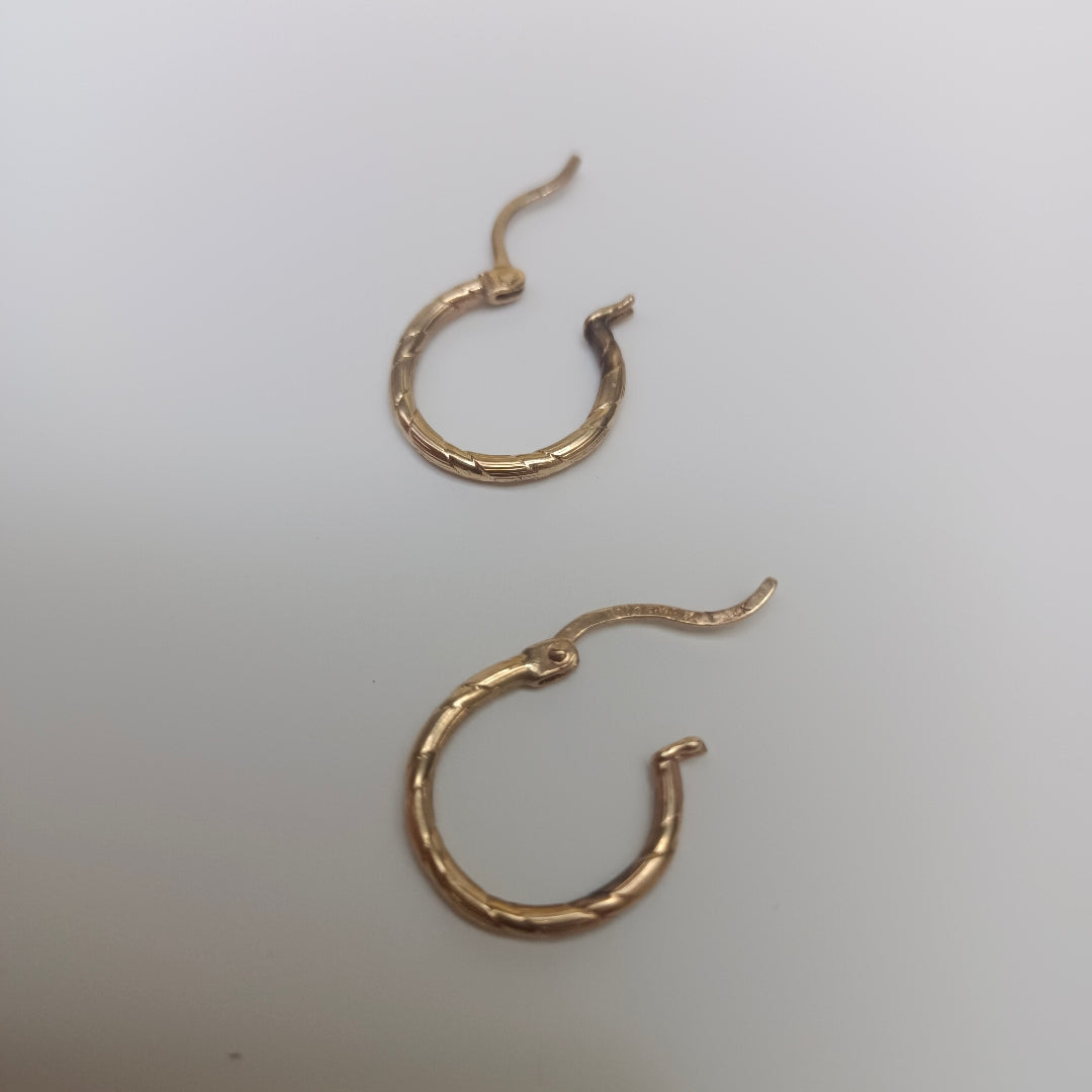 ARRACADAS PAR ORO 14 K 1.3 GRMS (SEMINUEVO)