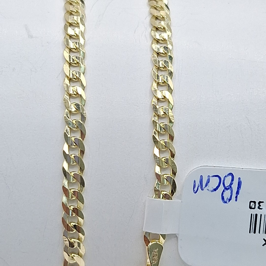 PULSERA BARBADA 14K 21 CM 3.7 GR (NUEVO)