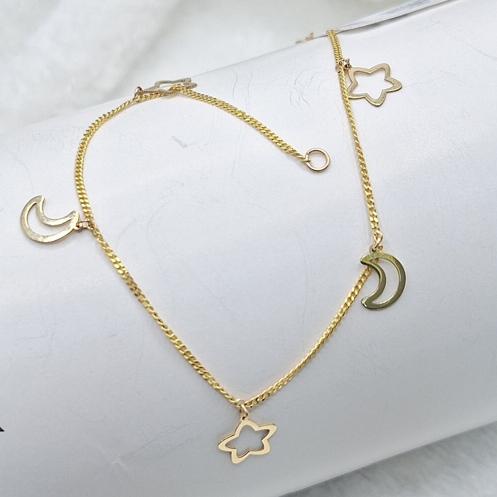 PULSERA ESPECIAL DIJES 10K 18 CM 1.1 GR (NUEVO)