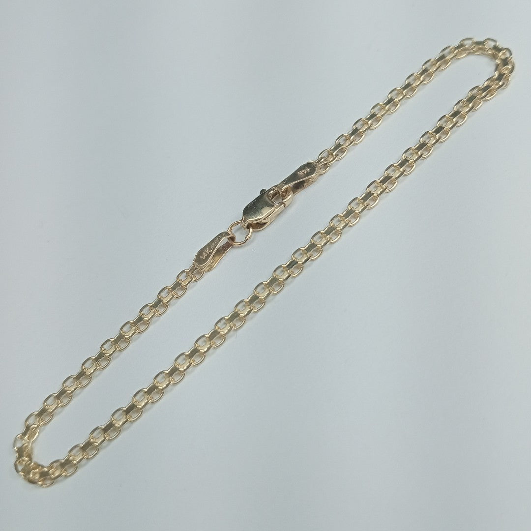 PULSERA BISMARK 14K 18 CM 2.4 GR (NUEVO)