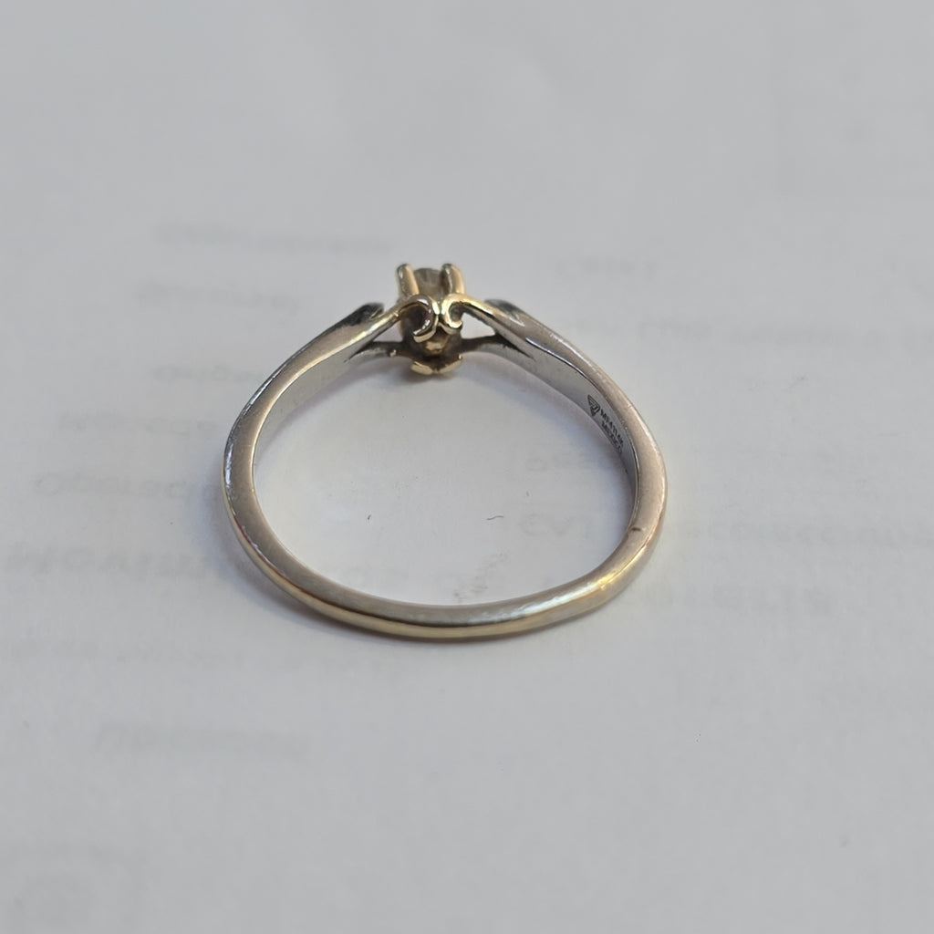 SOLITARIO ORO BLANCO 14 K 1,90 GRMS (SEMINUEVO)