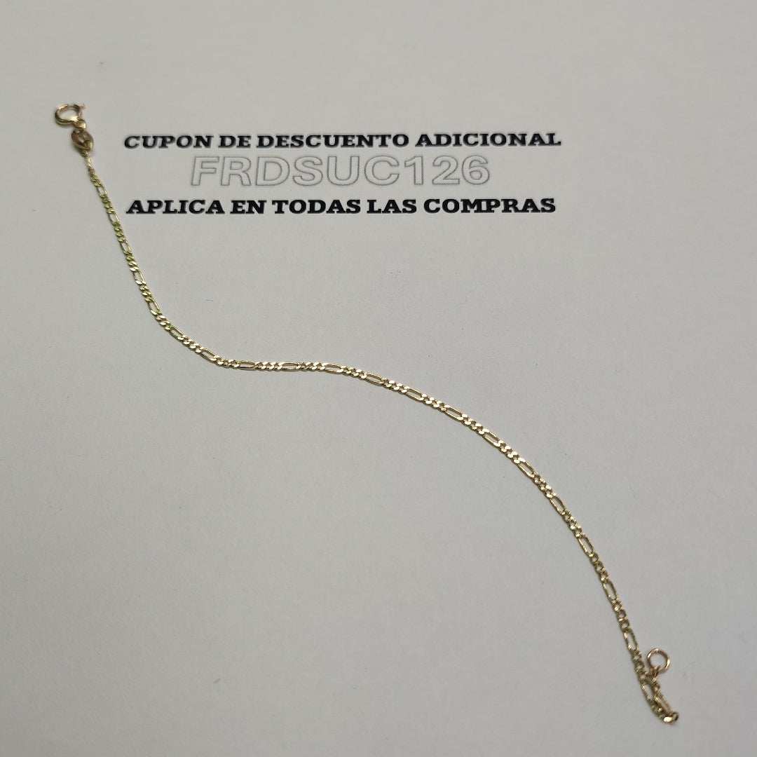 PULSERA 3X1 14K 18 CM 0.9 GR (NUEVO)