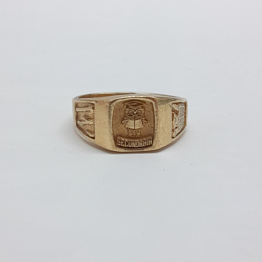 ANILLO DE GRADUACIÓN ORO 10 K 4,10 GRMS (SEMINUEVO)