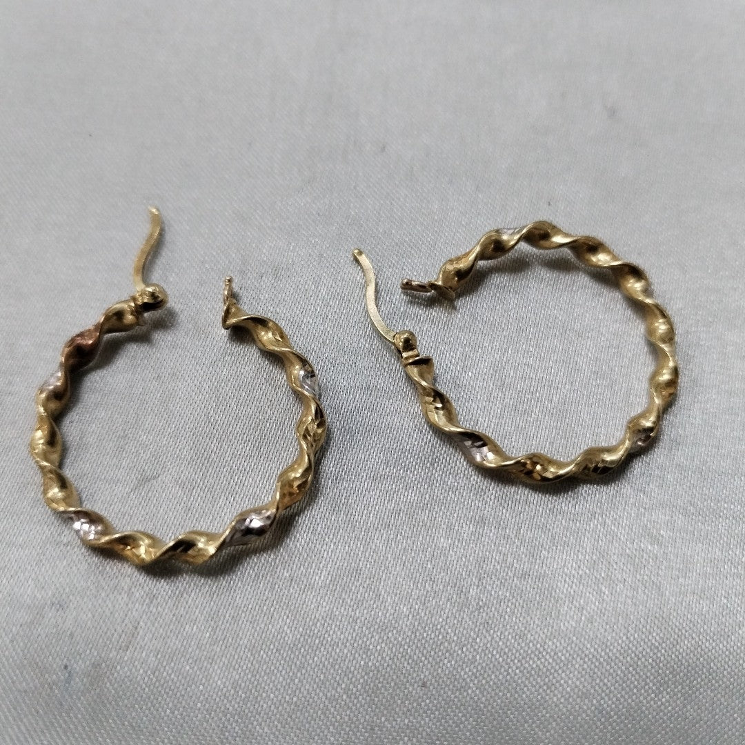 ARRACADAS PAR ORO 10 K 1.8 GRMS (SEMINUEVO)