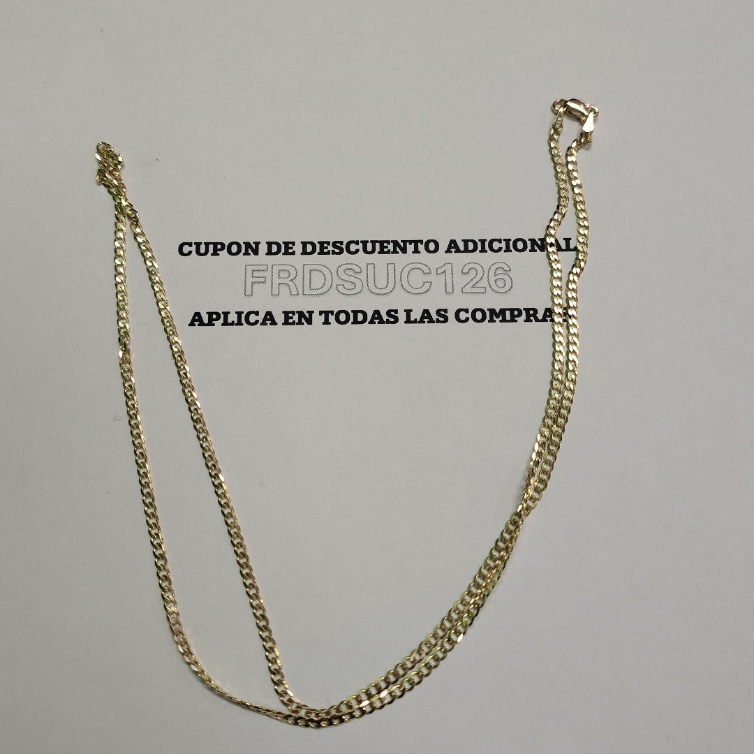 CADENA BARBADA 14K 60 CM 5.9 GR (NUEVO)