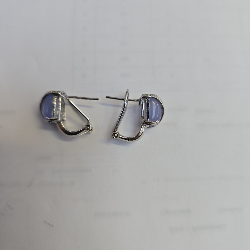 ARETES PAR ORO BLANCO 14 K 6,00 GRMS (SEMINUEVO)