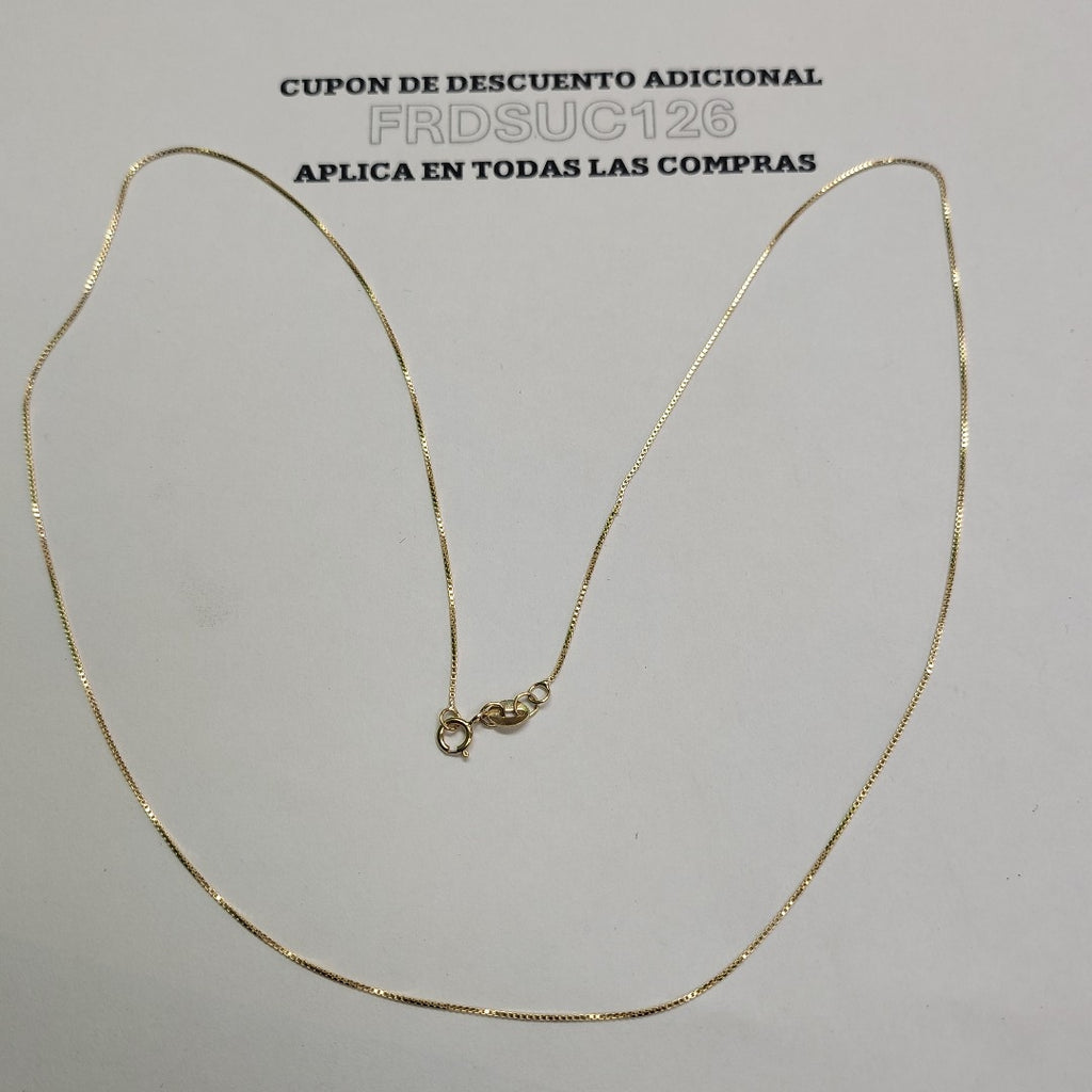 CADENA VENECIANO 14K 55 CM 1.7 GR (NUEVO)