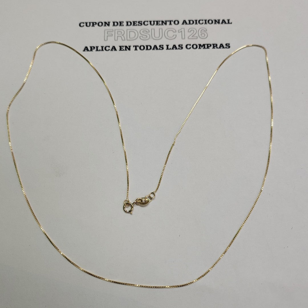 CADENA VENECIANO 14K 55 CM 1.7 GR (NUEVO)