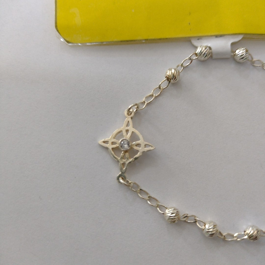 PULSERA TEJIDO ESPECIAL PLATA .925 18 CM 2.9 GR (NUEVO)