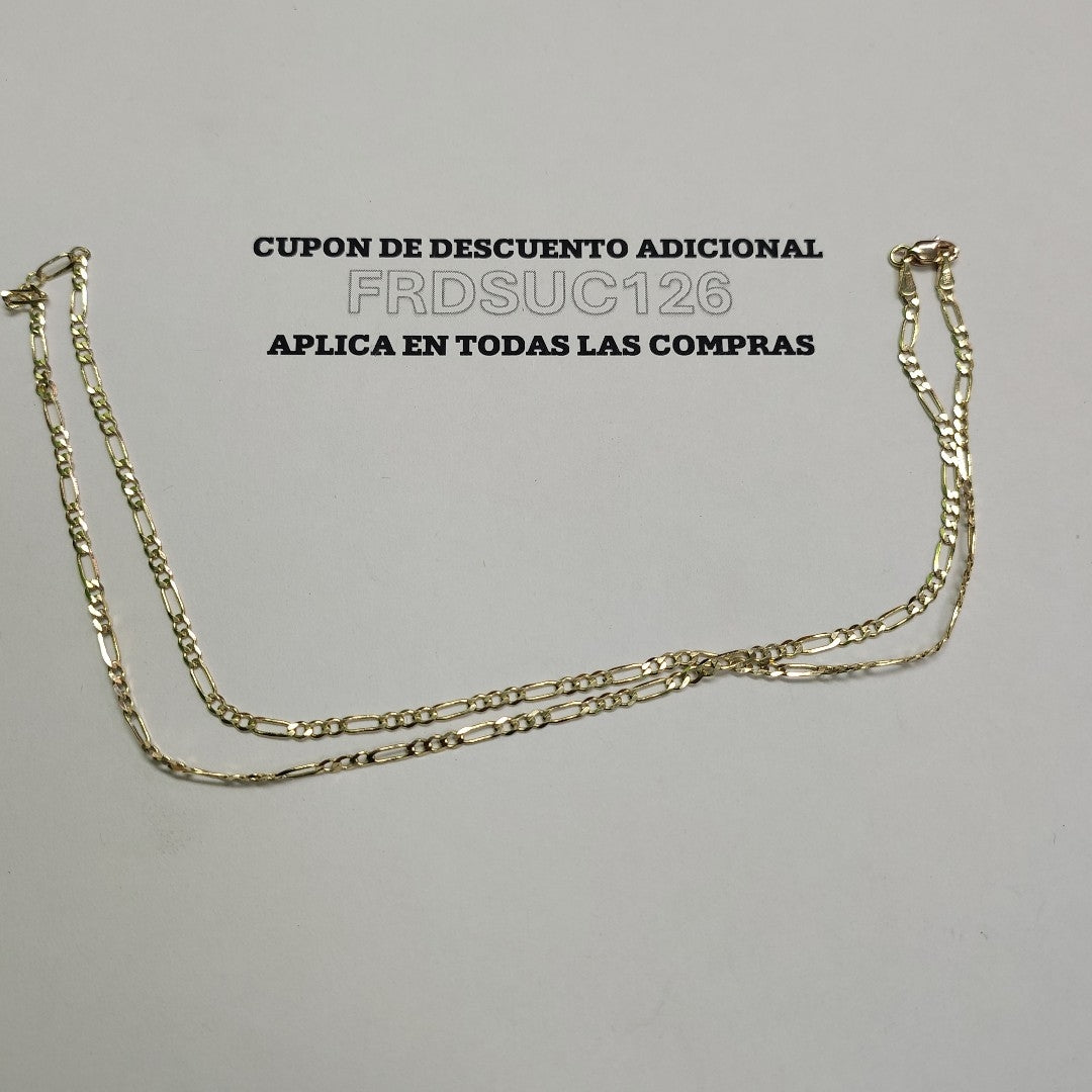 CADENA 3X1 14K 50 CM 4.5 GR (NUEVO)