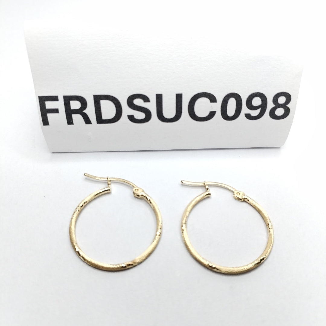 ARRACADAS PAR ORO 14 K 1.6 GRMS (SEMINUEVO)