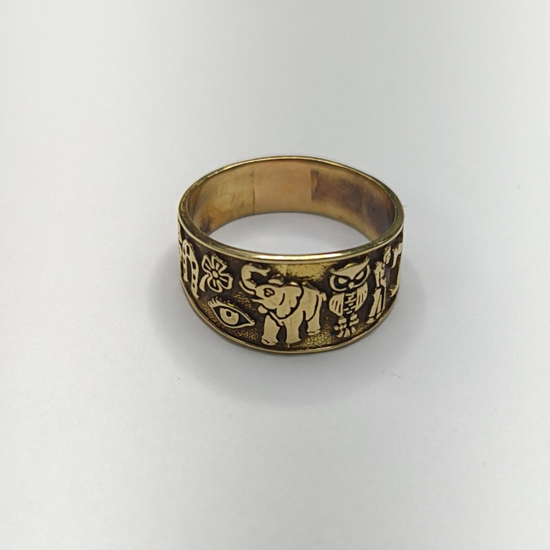 ARGOLLA DE LA SUERTE ORO 14 K 4,60 GRMS (SEMINUEVO)