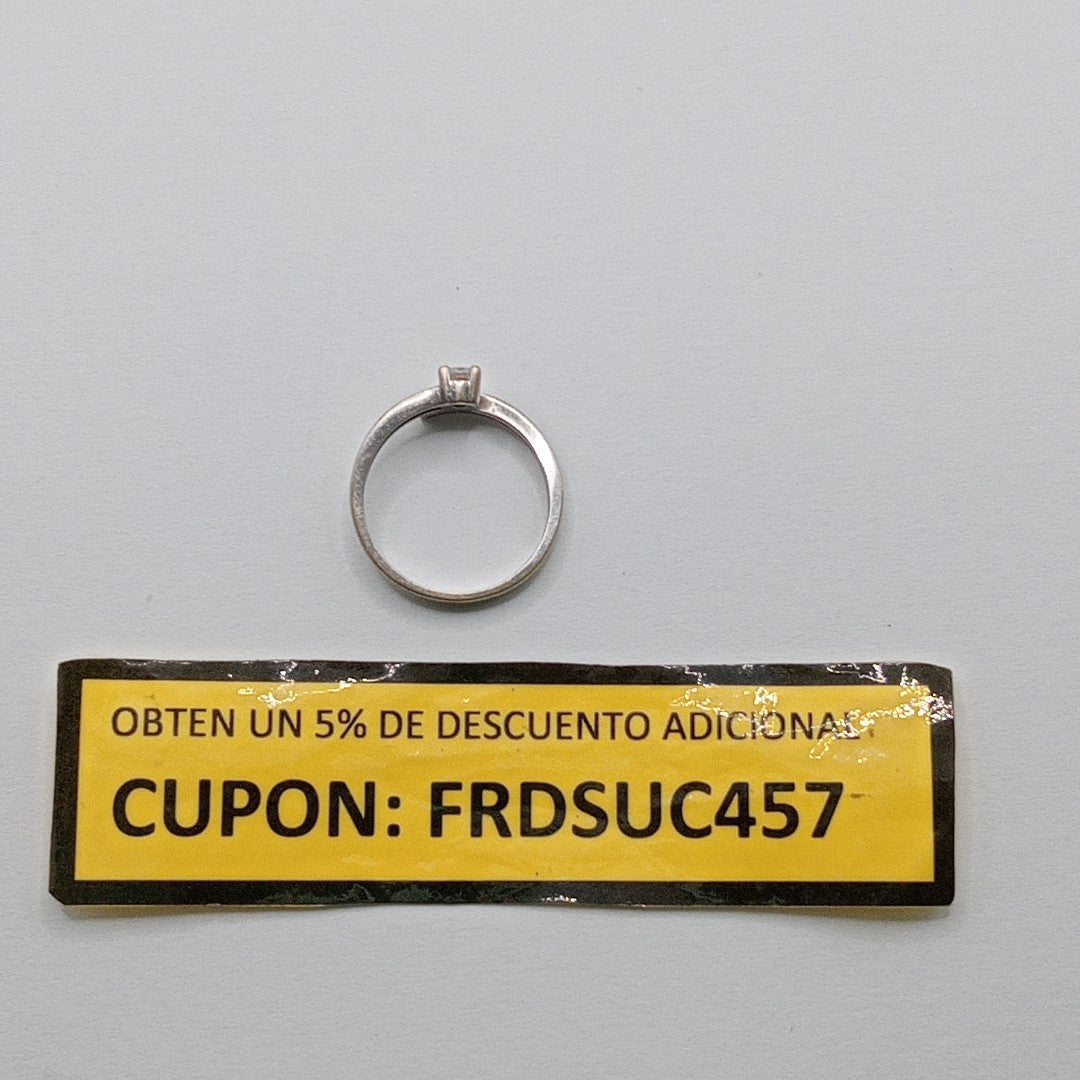 ANILLITO ORO BLANCO 14 K 2.2 GRMS (SEMINUEVO)