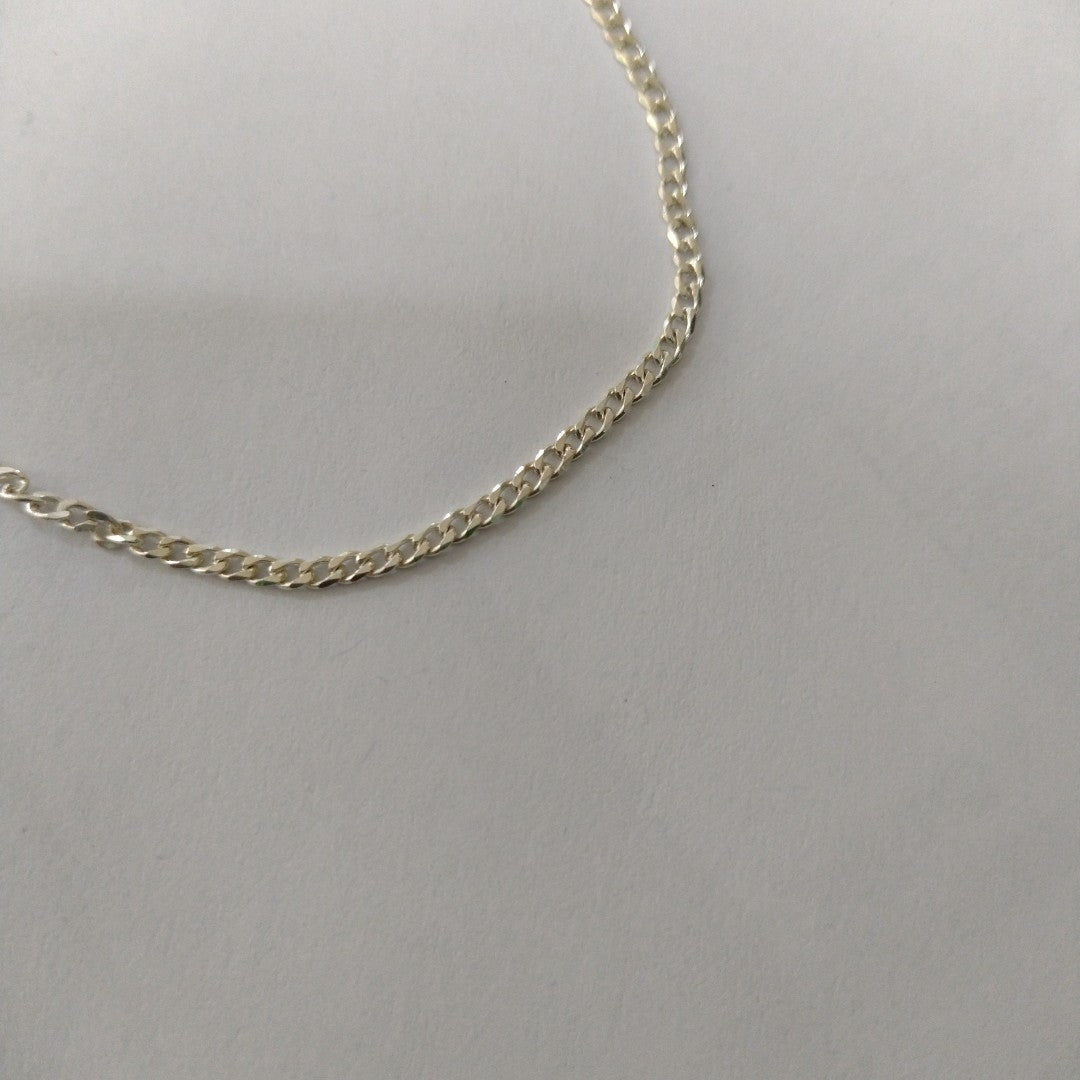 PULSERA TEJIDO BARBADA PLATA .925 18 CM 2 GR (NUEVO)