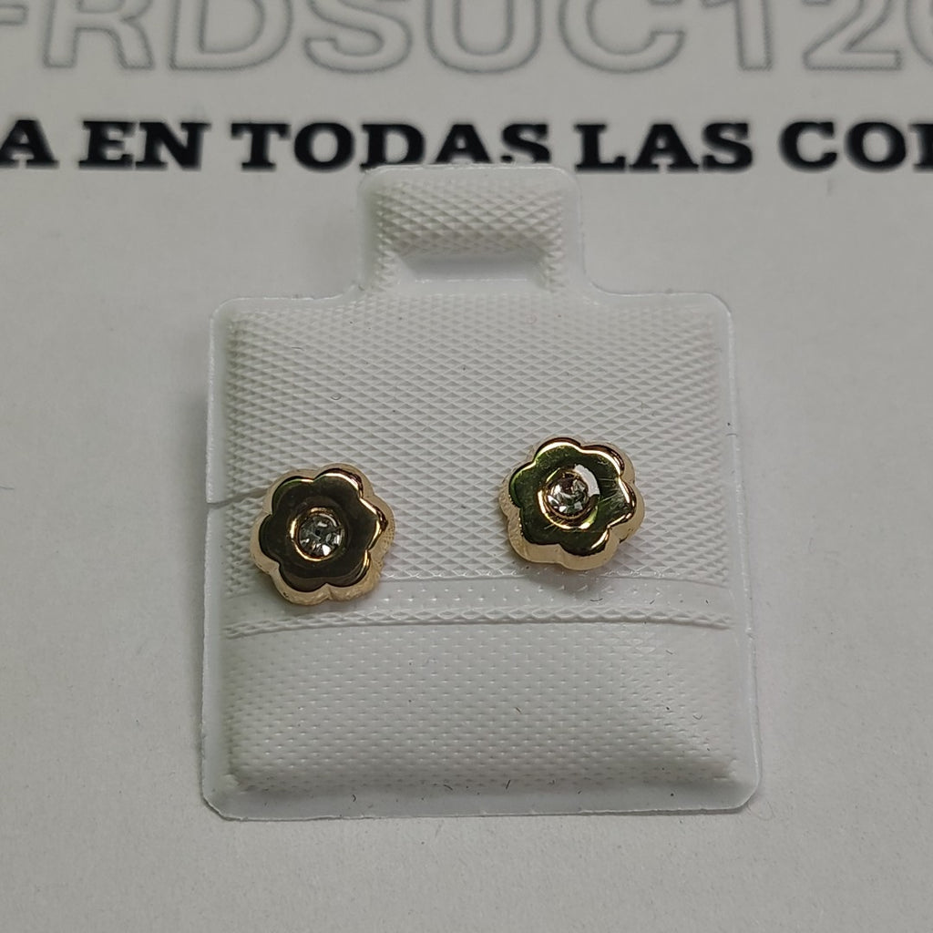BROQUELES BROQUEL FIG FLOR C CIRCONIA 14K 0.2581 GR (NUEVO)
