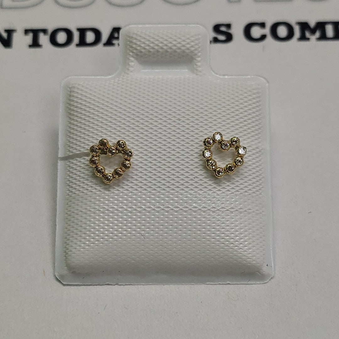 BROQUELES BROQUEL FIG CORAZON 14K 0.23 GR (NUEVO)