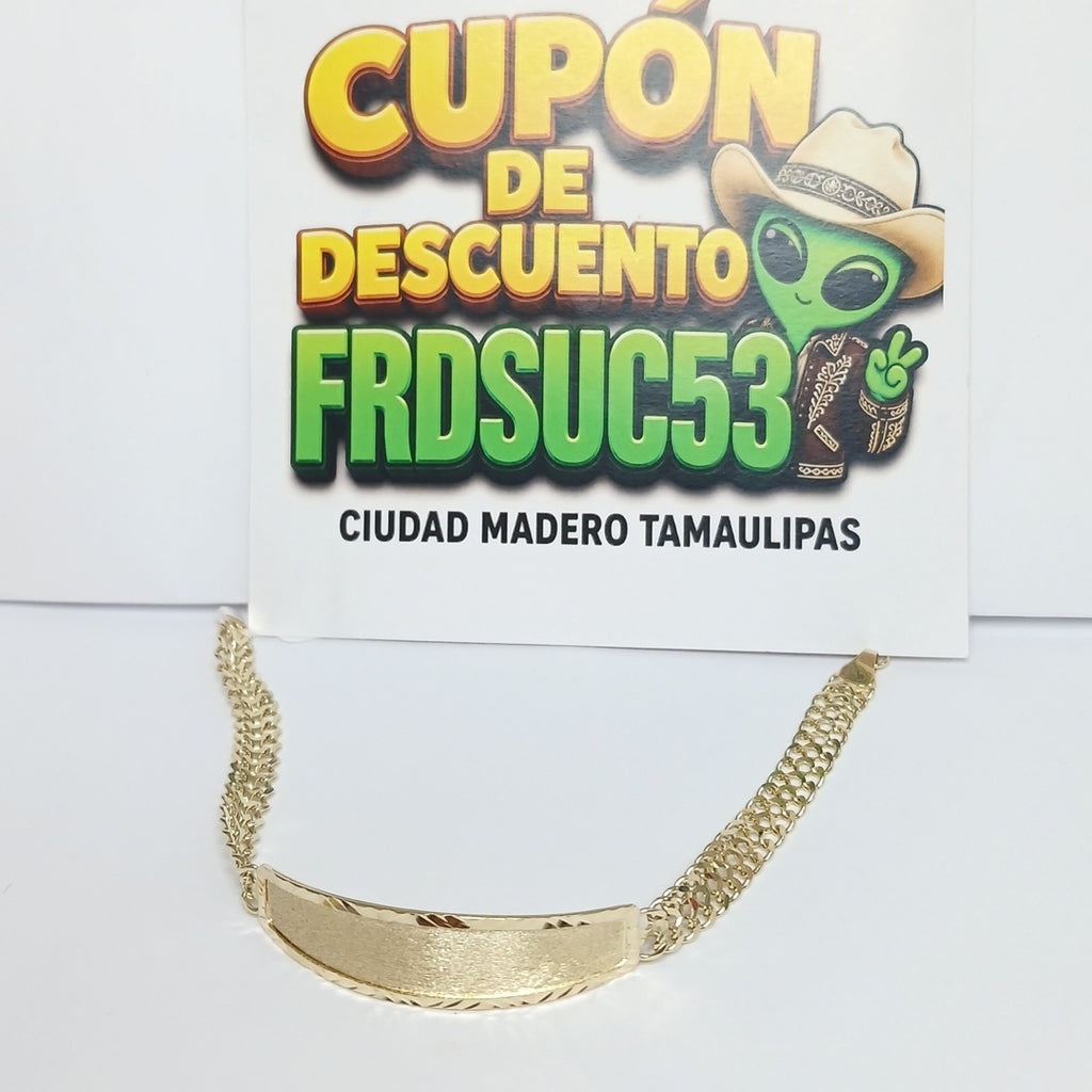PULSERA ESCLAVA CHINO 14K 21 CM 9.8 GR (NUEVO)