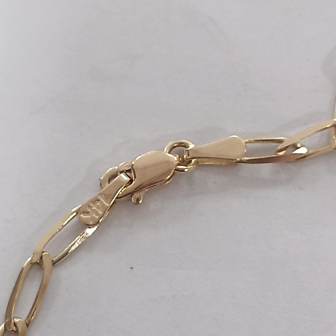 CADENA ESLABON 14K 55 CM 6.6 GR (NUEVO)