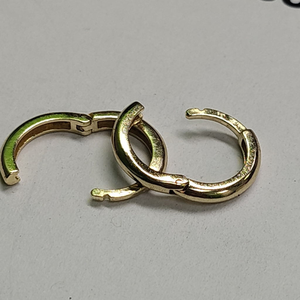 ARETES ARRACADAS LISAS 10K 1.1 GR (NUEVO)