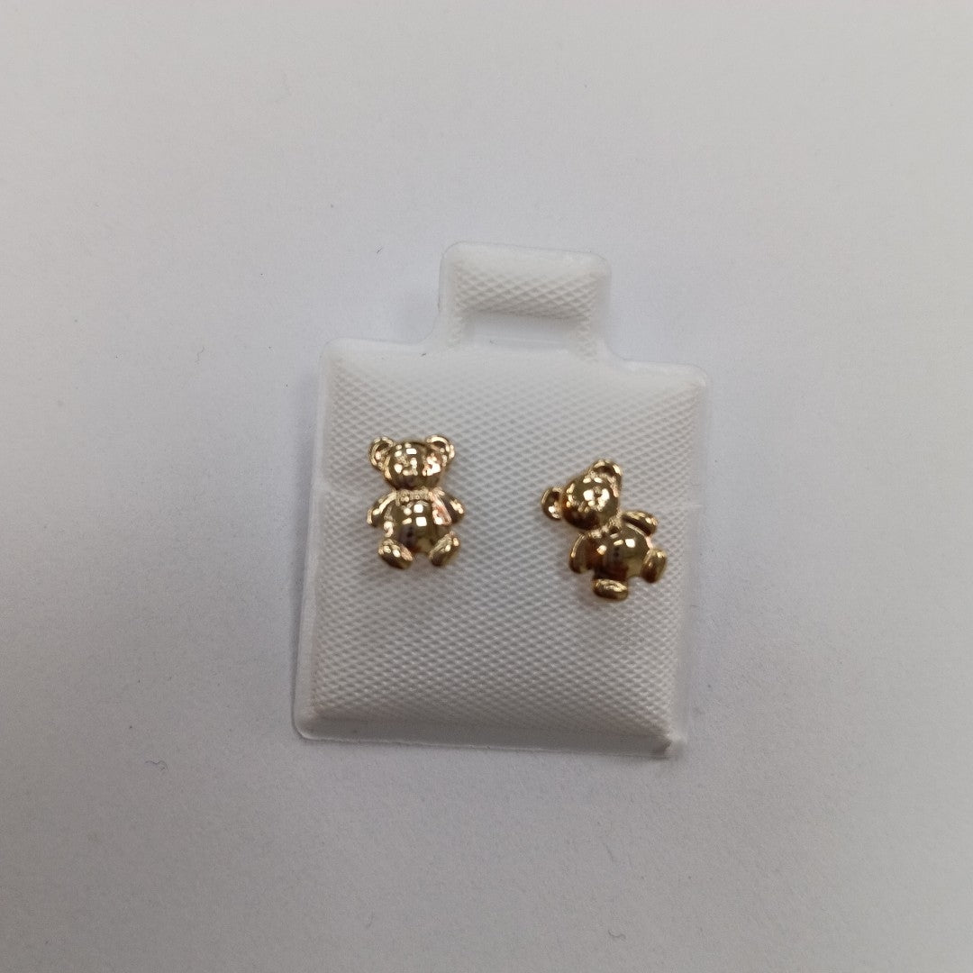 BROQUELES BROQUEL FIG OSO 14K 0.2592 GR (NUEVO)