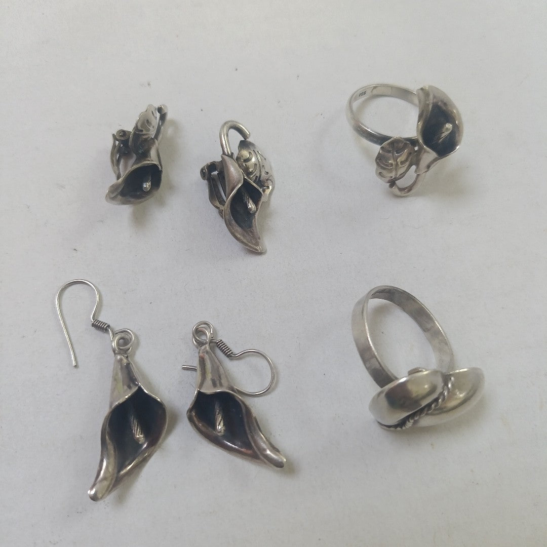 ANILLITO, ARETES PAR PLATA 28.9 GRMS (SEMINUEVO)