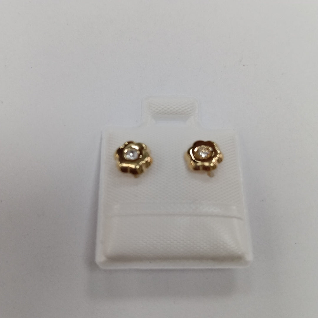 BROQUELES BROQUEL FIG FLOR C CIRCONIA 14K 0.2581 GR (NUEVO)