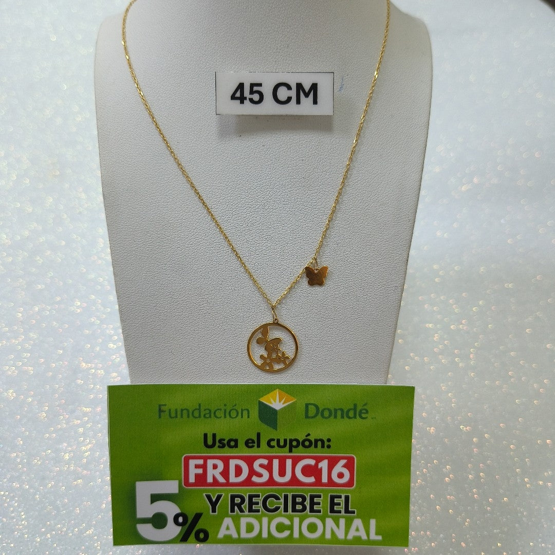 DIJE, GARGANTILLA ORO 14 K 2.1 GRMS (SEMINUEVO)
