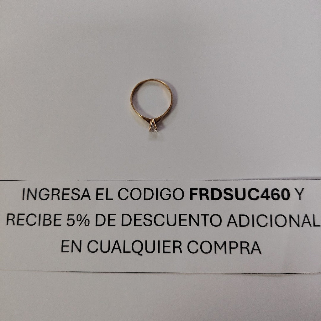 ANILLO ORO 14 K 1.5 GRMS (SEMINUEVO)