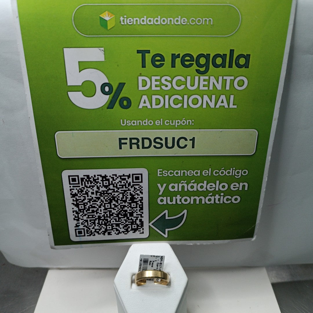 ARGOLLA ORO 14 K 2.9 GRMS (SEMINUEVO)